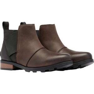 Sorel women's emelie lug sole chelsea booties